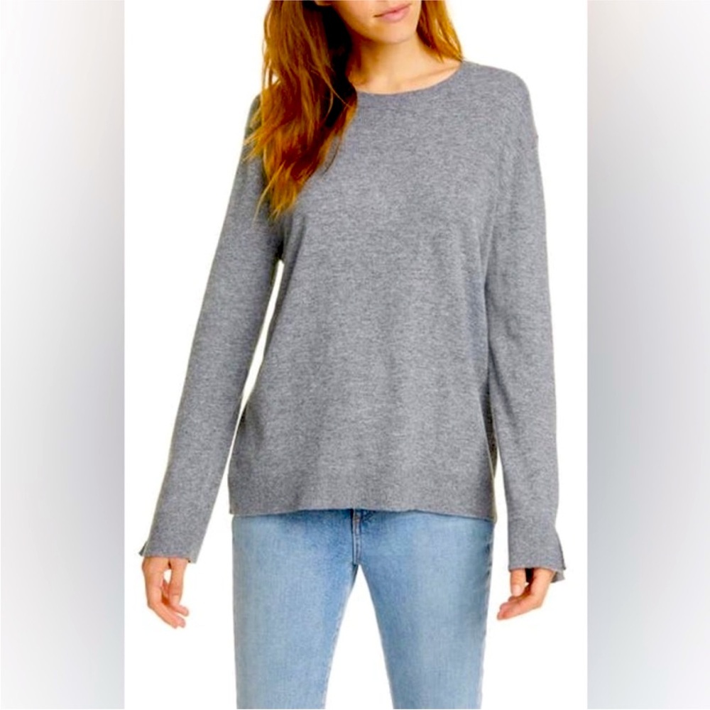 Jenni Kayne Gray Crew Neck Sweater